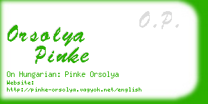 orsolya pinke business card